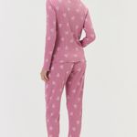 Pijama Feminino Longo Canelado Love Pink