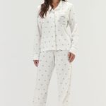 Pijama Feminino Longo com Botões Espresso