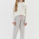 Pijama Feminino Infantil Manga longa e Calça Espresso