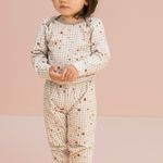 Body Bebê Manga longa e Calça Brilha Brilha