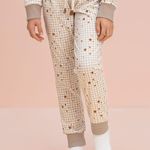 Pijama Feminino Infantil Manga longa e Calça Brilha Brilha