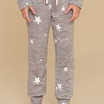 Pijama Feminino Infantil Manga longa e Calça Stars