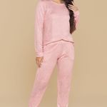 Pijama Feminino Manga longa e Calça Oncinha
