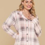 Pijama Feminino Longo com Botões Fleece Love