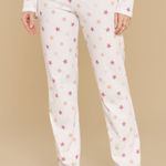 Pijama Feminino Manga longa e Calça Estrelas