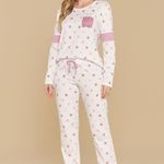 Pijama Feminino Manga longa e Calça Estrelas