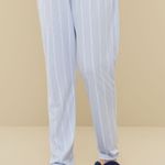 Pijama Feminino Longo com Botões Céu de Algodão