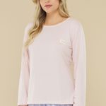 Pijama Feminino Manga longa e Calça Céu de Algodão