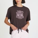 Pijama Feminino Manga curta e Calça Clube do Livro