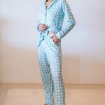 Pijama Feminino Longo com Botões Bem me Quero - Italla Monti