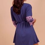 Conjunto Camisola e Robe com Renda Bicolor Nara 