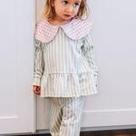 Pijama Feminino Infantil Manga longa e Calça Afeto - Aline Mareto
