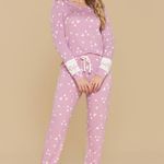 Pijama Feminino Manga longa e Calça Jogger Romantic
