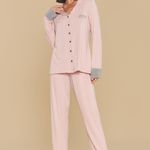 Pijama Feminino Longo com Botões Essência