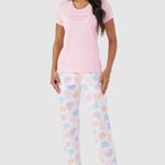 Pijama Feminino Manga curta e Calça Guarde seu Coração