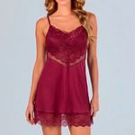 Camisola Curta Alça com Renda e Tule Helena