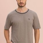Pijama Masculino Manga curta Mocha
