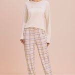 Pijama Feminino Manga longa e Calça Polar