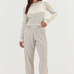 Pijama Feminino Manga longa e Calça Good Day