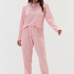 Pijama Feminino Manga longa e Calça Ame