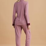 Pijama Feminino Longo com Botões Marsala Dreams