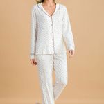 Pijama Feminino Longo com Botões Flower