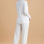 Pijama Feminino Longo com Botões Flower