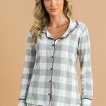 Pijama Feminino Longo com Botões Yourself