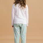 Pijama Feminino Infantil Manga longa e Calça Sonho de Camomila