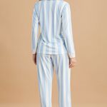 Pijama Feminino Longo com Botões Serenity Blue