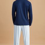 Pijama Masculino Manga longa e Calça Sonho Azul