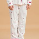 Pijama Feminino Infantil Longo com Botões Love Heals
