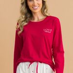 Pijama Feminino Manga longa e Calça Love Heals