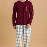 Pijama Masculino Manga longa e Calça Yourself