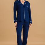 Pijama Feminino Longo com Botões Make Today Amazing