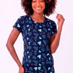 Pijama Feminino Manga curta e Calça Flávia