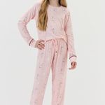 Pijama Feminino Infantil Manga longa e Calça Viver Dançando