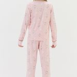 Pijama Feminino Infantil Manga longa e Calça Viver Dançando