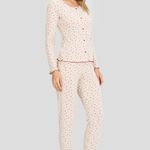 Pijama Feminino Canelado Longo com Botões Meu Mimo