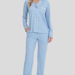 Pijama Feminino Longo com Botões Amanhecer