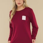 Pijama Feminino Manga longa e Calça Suspiro de Amor