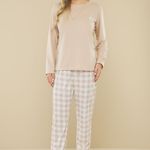 Pijama Feminino Manga longa e Calça Doce Aconchego