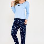 Pijama Feminino Manga longa e Calça Priscila