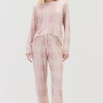 Pijama Feminino Manga longa e Calça Rosé Classic