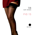 Meia 7/8 - Fio 15 Sem Renda