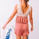 Short Doll Cropped Babados com Renda Floriu It - Italla Monti