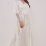 Robe Longo em Cetim de Seda Morgana