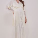 Robe Longo em Cetim de Seda Morgana