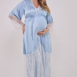 Robe Longo em Cetim de Seda Morgana