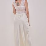 Camisola Longa com Botões em Cetim de Seda Morgana